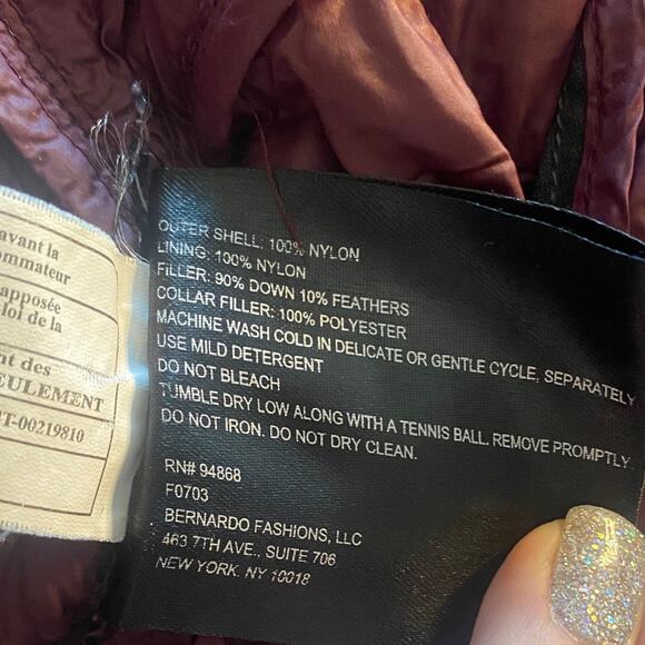 Bernardo Charcoal Grey packable puffer jacket - Picture 6 of 6